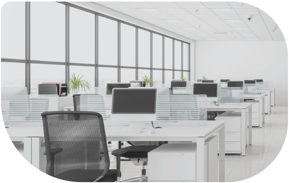 centro de oficinas vacío