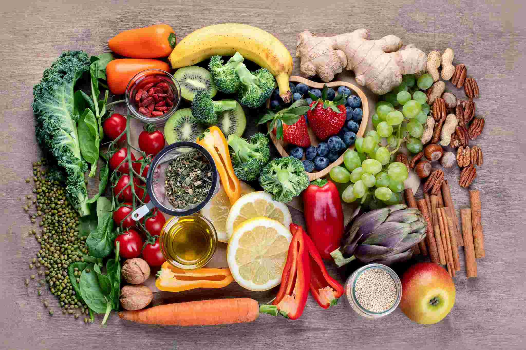 Alimentos nutritivos en forma de estómago